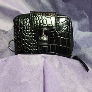 Antonio Melani Black Leather Wallet